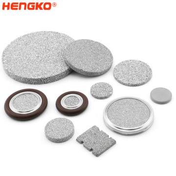 Hengko Mustré de haute qualité de haute qualité Poret Porous SS 316L Filtre d&#39;alcool en acier inoxydable Disc Corrosion Resistance PEM Filtre